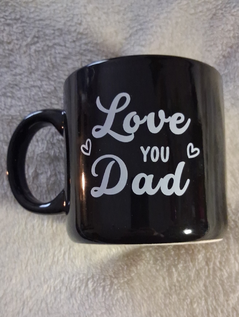 Love You Dad Black Coffee Mug NEW!!